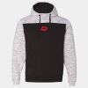 Mélange Fleece Colorblocked Hooded Sweatshirt Thumbnail