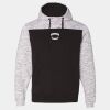 Mélange Fleece Colorblocked Hooded Sweatshirt Thumbnail