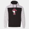 Mélange Fleece Colorblocked Hooded Sweatshirt Thumbnail