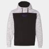Mélange Fleece Colorblocked Hooded Sweatshirt Thumbnail