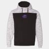 Mélange Fleece Colorblocked Hooded Sweatshirt Thumbnail
