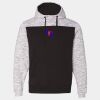Mélange Fleece Colorblocked Hooded Sweatshirt Thumbnail