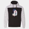 Mélange Fleece Colorblocked Hooded Sweatshirt Thumbnail