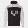 Mélange Fleece Colorblocked Hooded Sweatshirt Thumbnail
