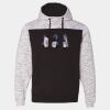 Mélange Fleece Colorblocked Hooded Sweatshirt Thumbnail