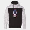 Mélange Fleece Colorblocked Hooded Sweatshirt Thumbnail