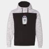 Mélange Fleece Colorblocked Hooded Sweatshirt Thumbnail