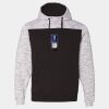 Mélange Fleece Colorblocked Hooded Sweatshirt Thumbnail