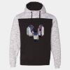 Mélange Fleece Colorblocked Hooded Sweatshirt Thumbnail