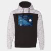 Mélange Fleece Colorblocked Hooded Sweatshirt Thumbnail